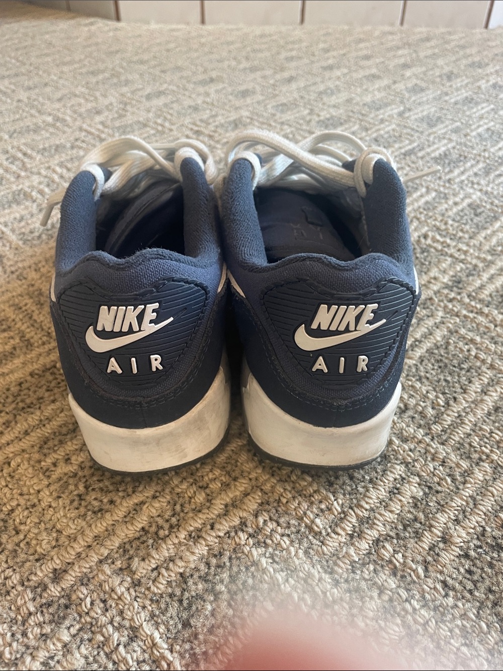 Nike Navy and White Women's Athletic Sneakers - Picture 2 of 10
